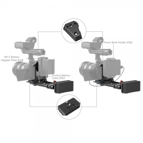 SmallRig Advanced Compact V- Mount Battery Mounting System 4063